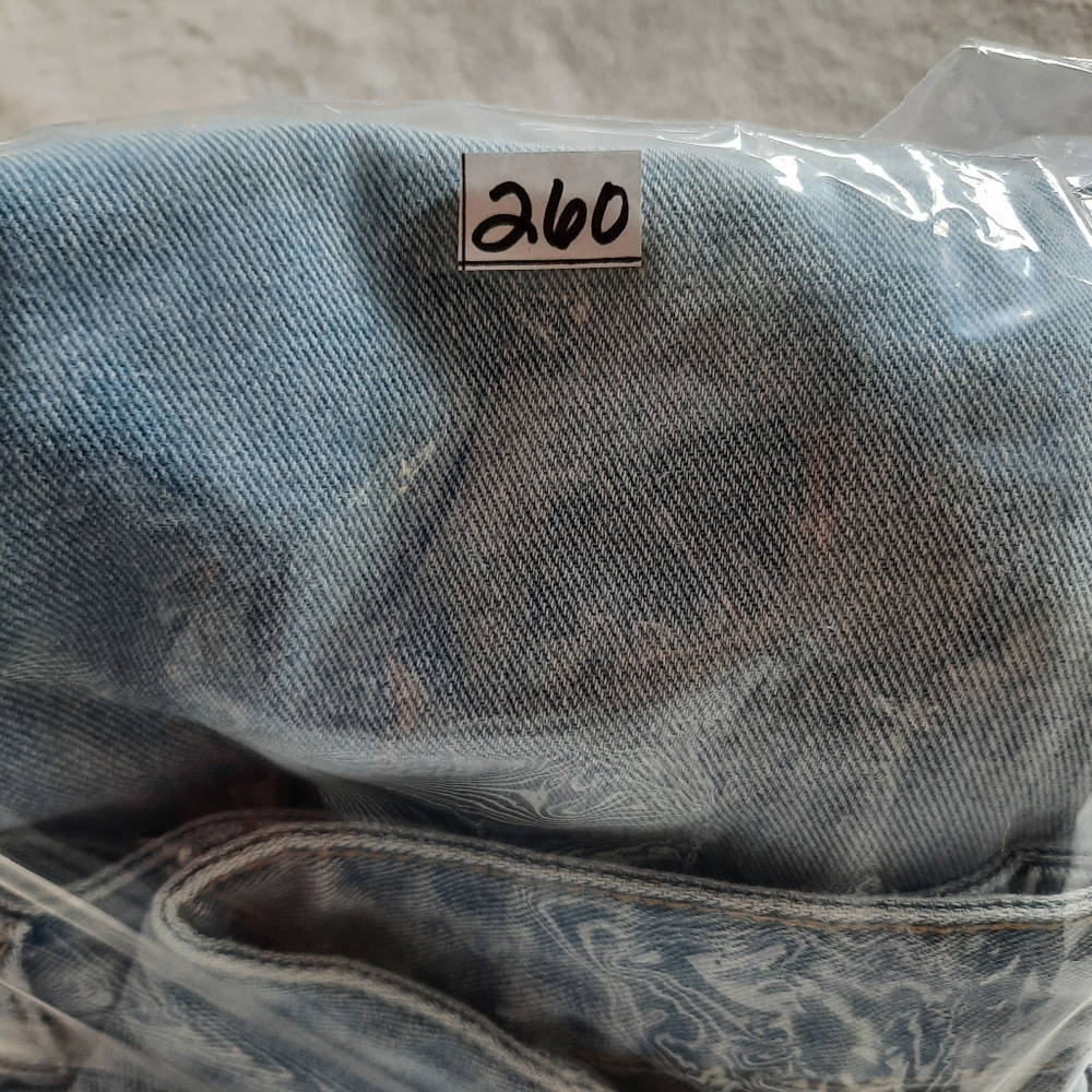 Wide Leg Blue Jeans Mega Cuff By Shein Size 28/30 Mid-High Rise Light Wash - Picture 14 of 14